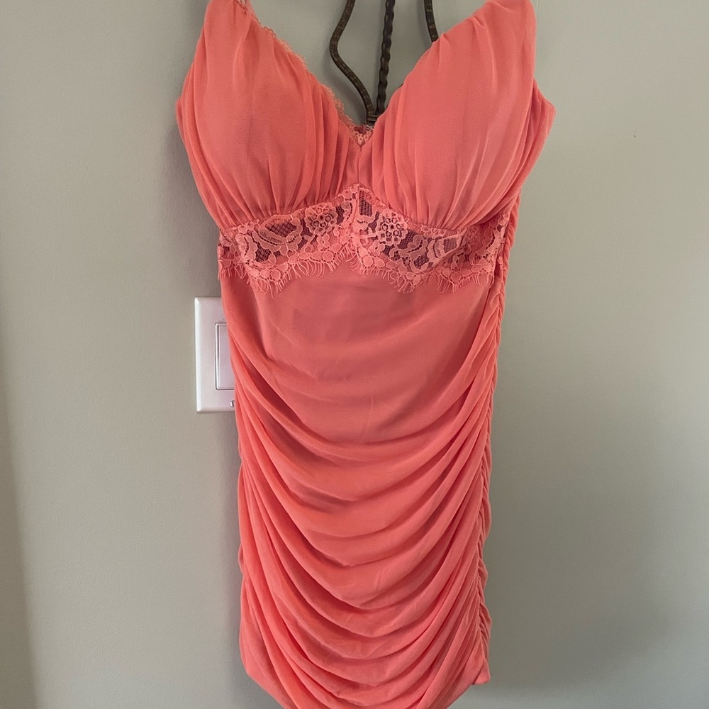 Sleek ruched dress